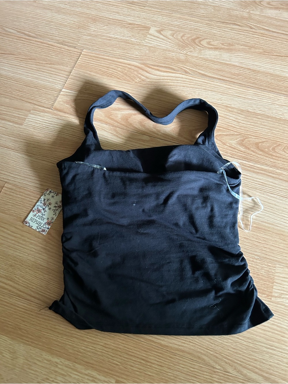 NWT Pink Republic Black Halter Padded Tank Top Medium - Picture 6 of 6